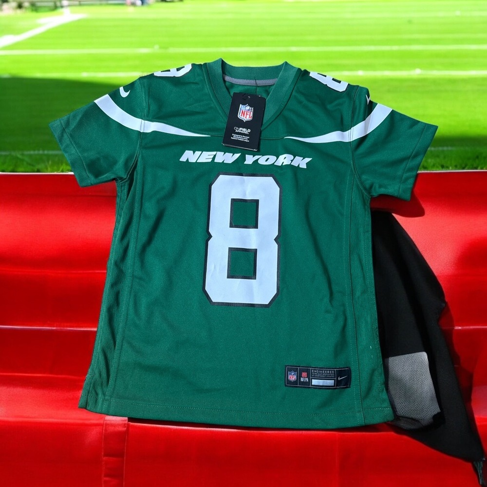 Aaron Rodgers YOUTH KIDS Authentic Nike Jets Jersey NWT $90 VERSION small